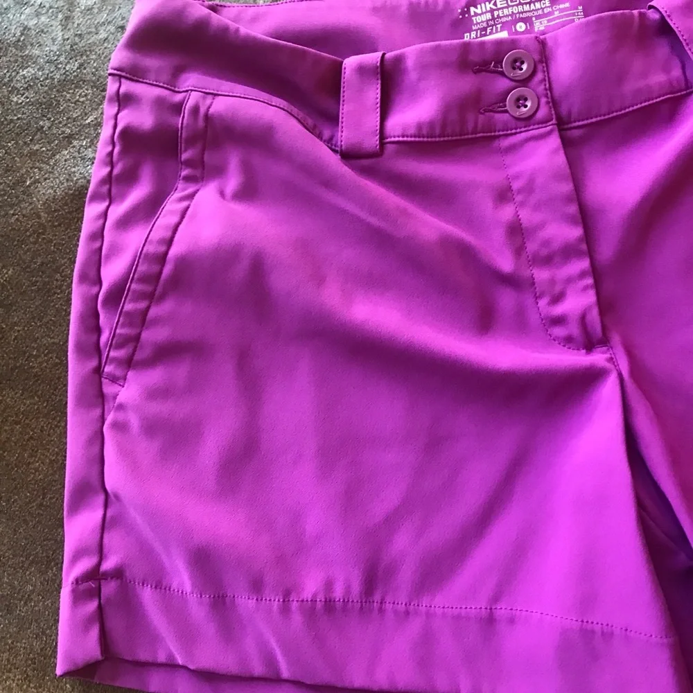 Nike Golf Purple Shorts Size M 8 - Picture 2 of 6